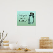 Zuhause Canning No place of Rebels Funny Kitchen Poster (Küche)
