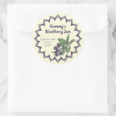Zuhause Canning Vintag BlackBerry Jam Food Label Runder Aufkleber (Tasche)