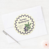 Zuhause Canning Vintag BlackBerry Jam Food Label Runder Aufkleber (Umschlag)