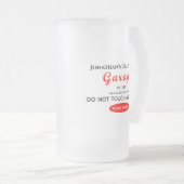 Zuhause Car Mechanic Garage Flying Tools für ihn Mattglas Bierglas (VorderseiteRechts)