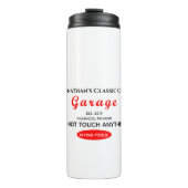 Zuhause Car Mechanic Garage Flying Tools Kaffee Thermosbecher (Vorderseite)