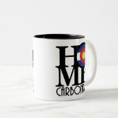 ZUHAUSE Carbondale Colorado 11oz Zweifarbige Tasse (VorderseiteRechts)