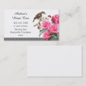 Zuhause Care Rosen und Vögel Visitenkarte (Vorne/Hinten)