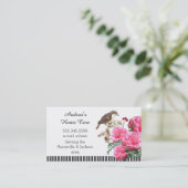 Zuhause Care Rosen und Vögel Visitenkarte (Stehend Vorderseite)