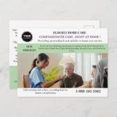 Zuhause-Care-Service-Werbeaktion oder Marketing Postkarte (Vorne/Hinten)