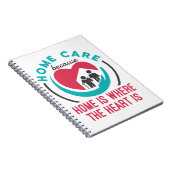 Zuhause Care, weil Zuhause das Herz ist Notizblock (Rechte Seite)