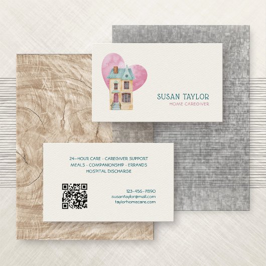 Zuhause Caregier Visitenkarte