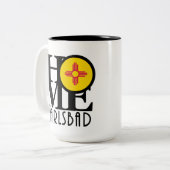 ZUHAUSE Carlsbad New Mexico 15oz Zweifarbige Tasse (Vorderseite Links)