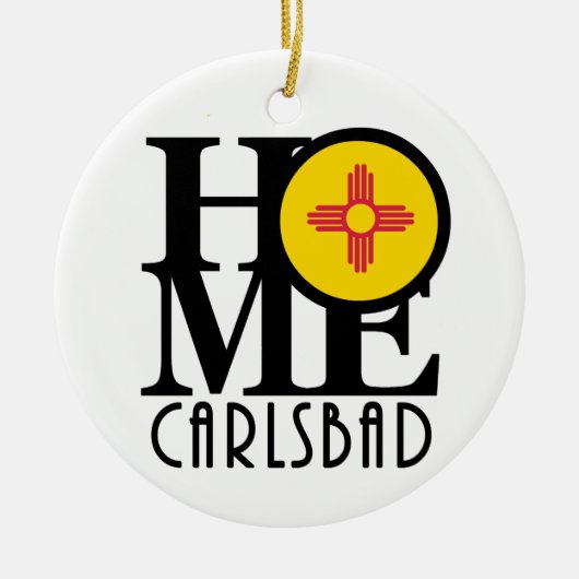 ZUHAUSE Carlsbad New Mexico Keramik Ornament (Vorne)