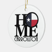 ZUHAUSE Carrollton Texas Keramik Ornament (Links)