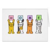 ZUHAUSE Cartoon Cats (Vorderseite (Horizontal))