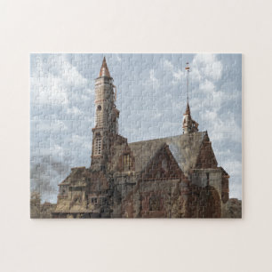 Zuhause Castle Clouds Blue Sky City Rural Puzzle