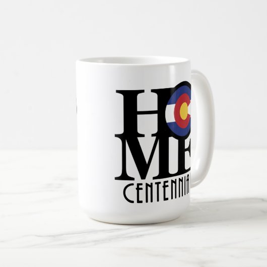 ZUHAUSE Centennial Colorado 15oz Kaffeetasse (VorderseiteRechts)
