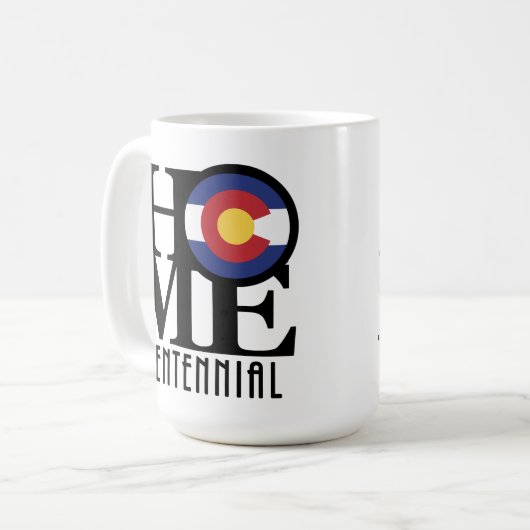 ZUHAUSE Centennial Colorado 15oz Kaffeetasse (Vorderseite Links)