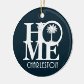 ZUHAUSE Charleston SC Keramik Ornament (Links)
