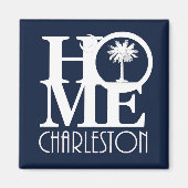 ZUHAUSE Charleston SC Magnet (Vorne)