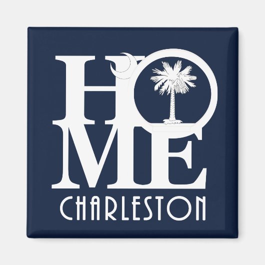 ZUHAUSE Charleston SC Magnet (Vorne)