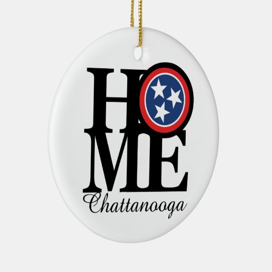 ZUHAUSE Chattanooga Keramik Ornament (Rechts)