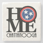 ZUHAUSE Chattanooga Steinuntersetzer (Vorderseite)