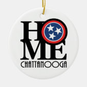 ZUHAUSE Chattanooga Tennessee Keramik Ornament (Vorne)