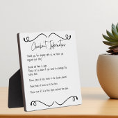 Zuhause Checkout-Informationen für Gastbesucher Fotoplatte