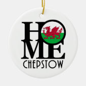 ZUHAUSE Chepstow Wales Keramik Ornament (Vorne)