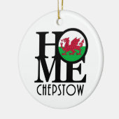 ZUHAUSE Chepstow Wales Keramik Ornament (Links)
