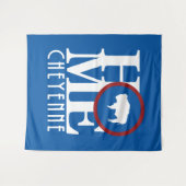 ZUHAUSE Cheyenne Wyoming Wandteppich (Vorderseite (Horizontal))