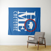 ZUHAUSE Cheyenne Wyoming Wandteppich (Beispiel (Horizontal))