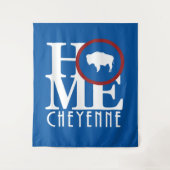 ZUHAUSE Cheyenne Wyoming Wandteppich (Vorderseite)