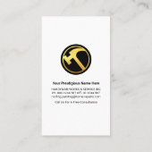 Zuhause Chimney Handyman Service Visitenkarte (Rückseite)