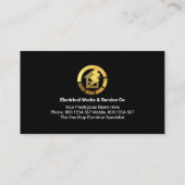 Zuhause Circuit (Stromkreis) der Blitzgeräte Visitenkarte (Rückseite)