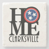 ZUHAUSE Clarksville Steinuntersetzer (Vorderseite)