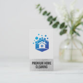 Zuhause Cleaners | Maid | Hausblasen Visitenkarte (Stehend Vorderseite)