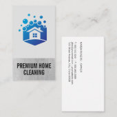 Zuhause Cleaners | Maid | Hausblasen Visitenkarte (Vorne/Hinten)