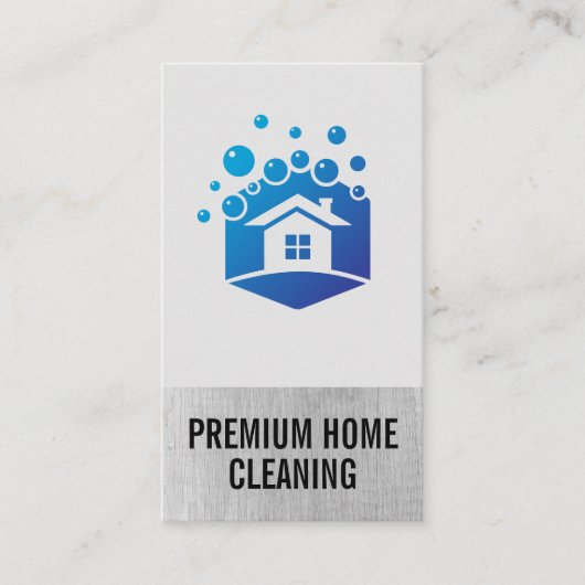 Zuhause Cleaners | Maid | Hausblasen Visitenkarte (Vorderseite)