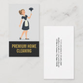 Zuhause Cleaners | Maid Visitenkarte (Vorne/Hinten)