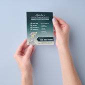 Zuhause Cleaning House Behaltend Service Aquamarin Flyer (Gruppe)