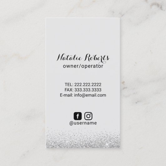 Zuhause Cleaning Modern Dusty Blue House Behaltend Visitenkarte (Rückseite)