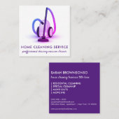 Zuhause Clearing House Wärter Maid Quadratische Visitenkarte (Vorne/Hinten)