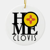 ZUHAUSE Clovis New Mexico Keramik Ornament (Vorne)