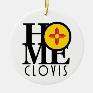 ZUHAUSE Clovis New Mexico Keramik Ornament