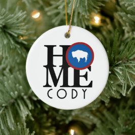 ZUHAUSE Cody Wyoming Keramik Ornament