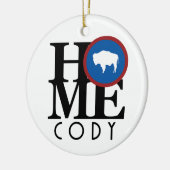 ZUHAUSE Cody Wyoming Keramik Ornament (Links)