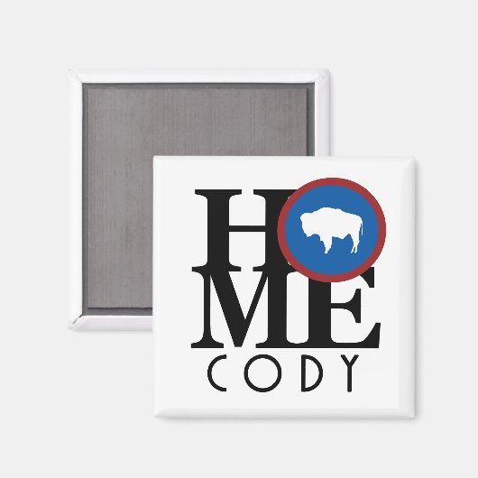 ZUHAUSE Cody Wyoming Magnet (Vorderseite/Rückseite)