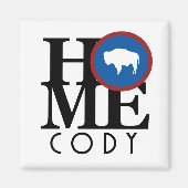 ZUHAUSE Cody Wyoming Magnet (Vorne)