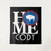 ZUHAUSE Cody Wyoming Wandteppich (Vorderseite)