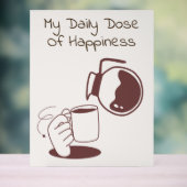 Zuhause Coffee Station Acrylschild (Neutral)