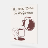 Zuhause Coffee Station Acrylschild (Winkel)