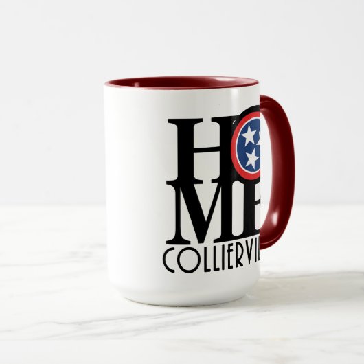 ZUHAUSE Collierville 15oz Tasse (VorderseiteRechts)